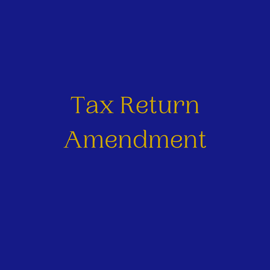 Tax Return Amendment